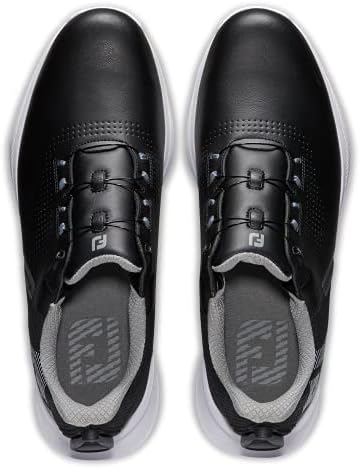 Footjoy Men's Fj FJ Fi Boa Golf Shoe, црна/црна/сина Jayеј, 12