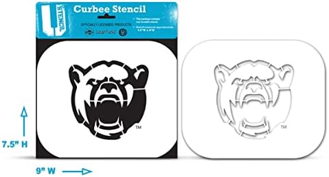 U-Stencil Baylor Bear Bear Face Curbee Stencil-Buoos-602