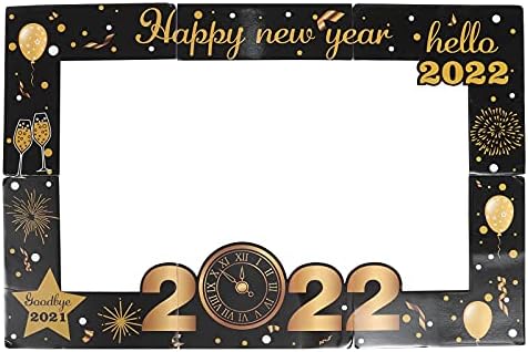 Valiclud 1pc 2022 Нова Година на фото рамка рачна рамка за слика на партија за забава со реквизити на орнаменти