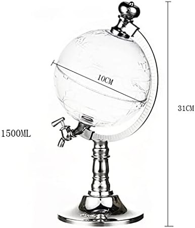WDBBY 1500ml Глобус Форма Диспензерот Со Инка И Затка - Допрете Дизајн, Decanter Диспензерот За Вино, Алкохол, Виски, Пијалоци