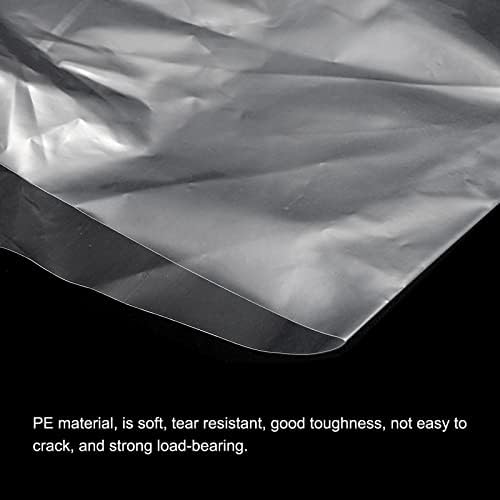 Patikil Clear Flat Open Open Poly Caghs Не-лепливи PE пластични торбички за малопродажба 3 мил 4х27,5 in за хардвер, колекционерски