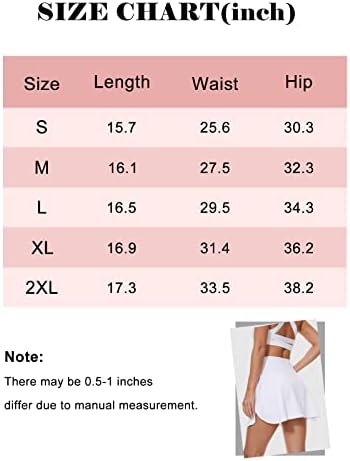 Тениско здолниште на везди за жени со џебови кросовер Скортс плетени шорцеви со високи здолништа со атлетски тренинзи со високи половини за голф