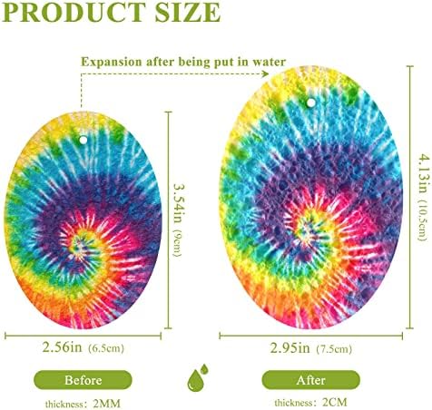 Алаза Апстрактни вртежи дизајн вратоврска боја природни сунѓери кујнски целулоза сунѓер за миење садови за миење бања и чистење