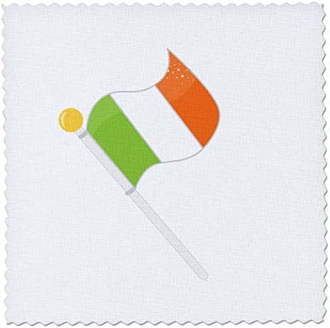 3дроза Ана Мари Бау-Денот На Свети Патрикс-Илустрација На Ирското Знаме-Квадрати На Ватенка