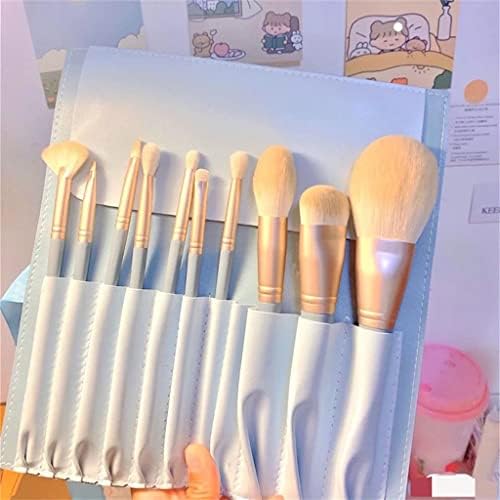 N/A 10 парчиња меки меки четки за шминка поставени за козметика Фондација за руменило во прав (боја: А, големина