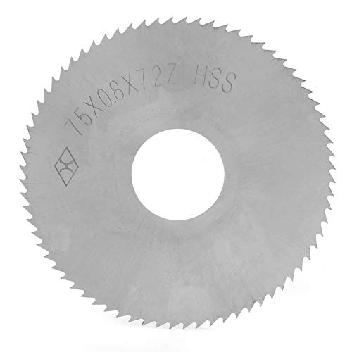Hilitand Saw Blade 72 заби 75 x 0,8 x 22mm HSS додаток за сечење диск за сечење челик, алуминиум