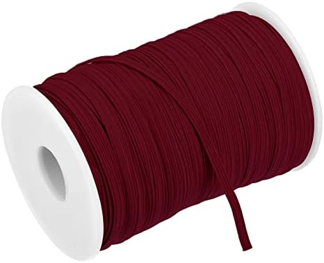 Меканикс рамен еластичен кабел за шиење 1/8 инчи 3мм 109 јарди плетејќи тешка кабелска кабел за кабел за занаети DIY виолетова црвена боја