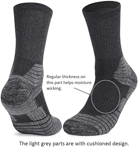 Фитлива Работни Чорапи За Мажи Памучни Амортизирани Чизми За Чизми Поддршка За Глуждот
