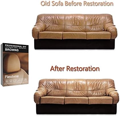 Plextone DIY за комплет за поправка на мала кожа и комплет за поправка на винил - лепенка кожа и винил со леснотија за седишта за