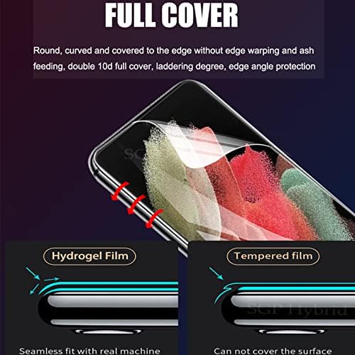 Собрили [2+2 пакет] за Samsung Galaxy S22 Ultra 5G TPU заштитник на екранот, 2 пакет флексибилен TPU филм и 2 пакет затебнато на леќи за
