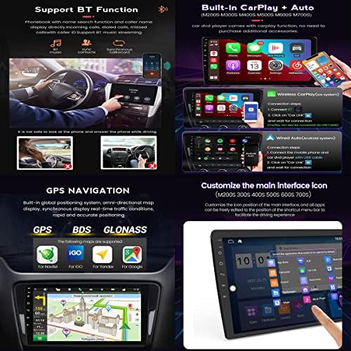 Fbkphss Автомобил Радио За Hyundai-I30 2011-2017 Навигација 2 DIN 9 Инчен Екран На Допир Андроид 11 Автоматски Инфо Приклучок И Игра
