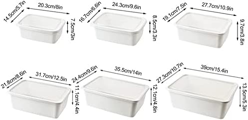Кутија За Складирање Храна AOOF-6 парчиња Кутија За Складирање Фрижидер Пластични Контејнери За Храна Организатор На Кујнски Ормар