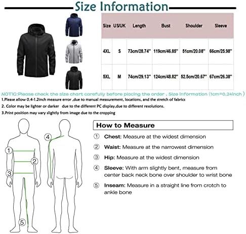 Менс зимски палта Обични патент со патент со долги ракави, спортски џемпер, јакни за мажи