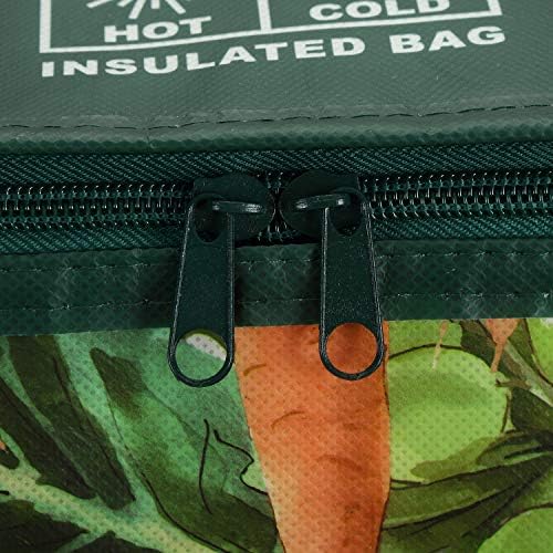 Изолирана торба за намирници за еднократна употреба на бекит 4, X големи ладилни кеси, шопинг -тоте со патент за топла и ладна храна