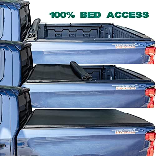 Toptiny Soft Roll Up Truck Bed Cover Tonneau Cover | SR034 | Fits 2022 - 2023 Toyota Tundra 5‘6 “