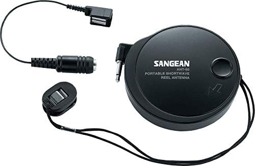Sangean HDR-14 HD радио/FM стерео/AM Portable Radio, Standart, Black & Ant-60 Краток бран антена