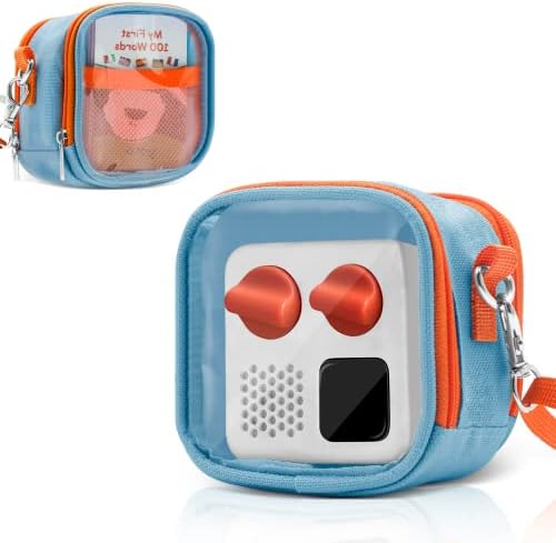 Преносен случај за носење за YOTO Mini - аудио музички плеери, мини транспарентна торба компатибилна со звучникот и картичките за деца