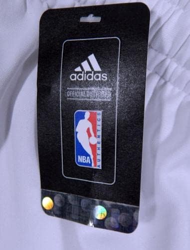 2011-12 Денвер Нугетс игра издадена бели шорцеви 2xL DP47235 - користена игра во НБА