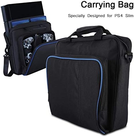 Носење торба за носење на рамо, прилагодлива торба за заштитна торба Премиум најлон за чување чанти за чување најлон за PlayStation4