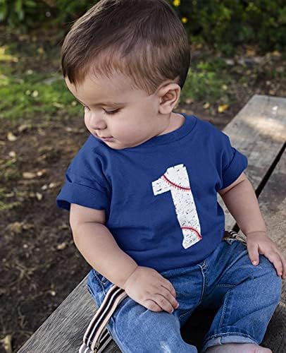 Бејзбол 1-та роденденска облека за момчиња подароци за маица за деца од 1 година за новороденчиња