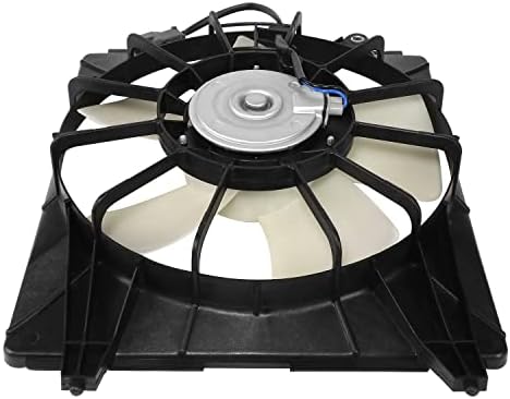 [Не хибрид] HO3117100 фабрички стил на ладење на вентилаторот за ладење на радијаторот компатибилен со Honda Civic 1.8L на 2006-2011, 12V,