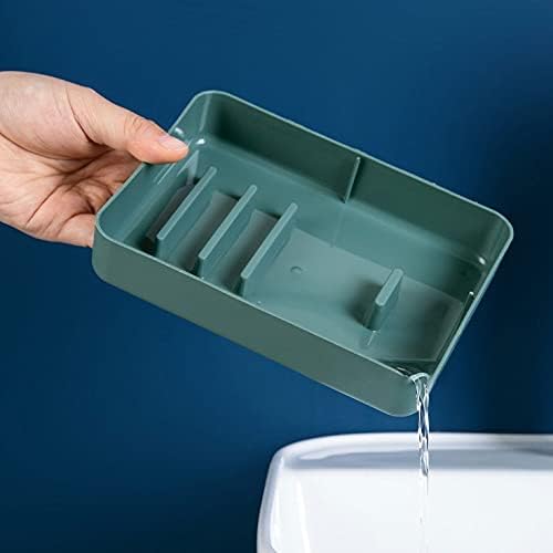 ZCMEB Бања 2 решетки за сапун од сапун Семејство Голем двоен слој сапун кутија креативна сунѓер сапун кутија додатоци за бања