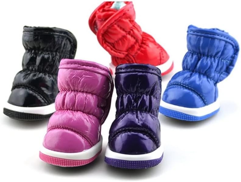 Lepsjgc 4pcs/постави миленичиња зимски дожд чевли водоотпорни снежни чизми лизгаат чевли чевли додатоци за обувки