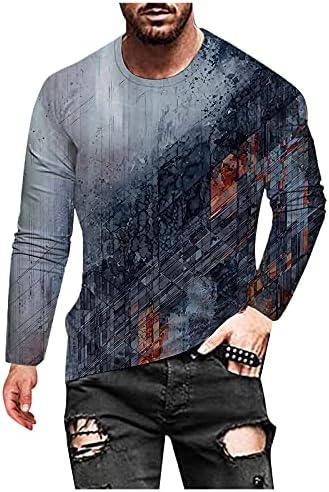 Маички кошули за мажи со долга ракав лесна y2k графички маички хип хоп пулвер кошули случајно стилски