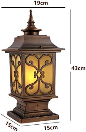 TJLSS колона ламба надворешна водоотпорна градинарска ламба европска стил wallидна ламба градина вила порта за ламба wallидна ламба пост ламба