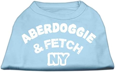 Mirage Pet Products 8-инчни кошули со отпечатоци од Aberdoggie NY, X-Mlage, црвена боја