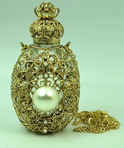Подароци на Габриела чешки викторијански стил Декоративен парфем/масло/света вода држач за шише ѓердан/приврзок