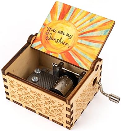Naiencraft, ти си мојата музичка кутија за сонце гроздобер дрвена рачно чудак музичка кутија за роденден
