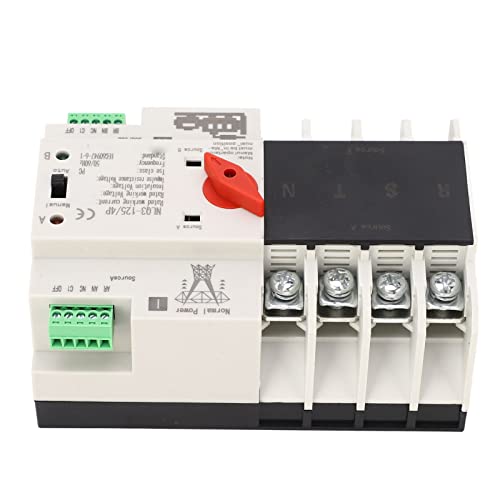 Автоматски прекинувач за автоматско пренесување со двојна моќност 4P Електрични прекинувачи за селектор DIN Rail монтиран генератор Switch AC 110V