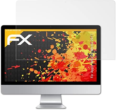 Заштитник на екранот Atfolix компатибилен со Apple IMAC 27 Model 2017 Филм за заштита на екран, анти-рефлективен и шок-апсорбирачки FX FX FASTOR