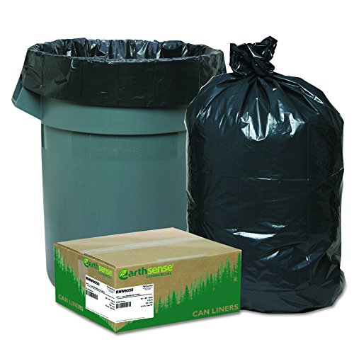 Вебстер RNW6050 Пластичен отпад од рециклиран отпад од Земјиште може да лаже, 1,25 мил, рамен заптивка, 58 x 38, во индивидуално склопена
