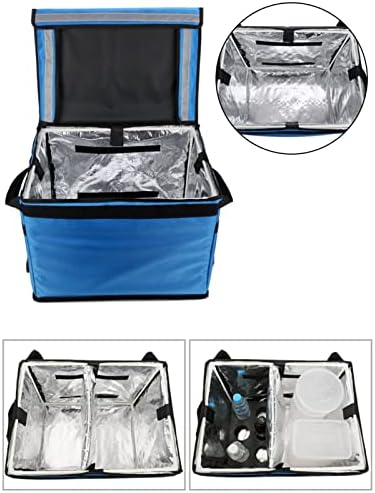 Зојунм26 43L голема кутија за ранец на ранец Изолиран инкубатор за испорака за брза храна Термички водоотпорна ладилна торба со каиш за рамо