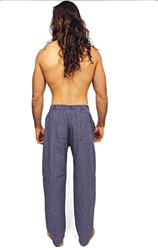 Машки 3 Пакет Супер Мека Ткаени пижами &засилувач; Спиење Долга Дневна Панталони-Избрани Различни Карирани