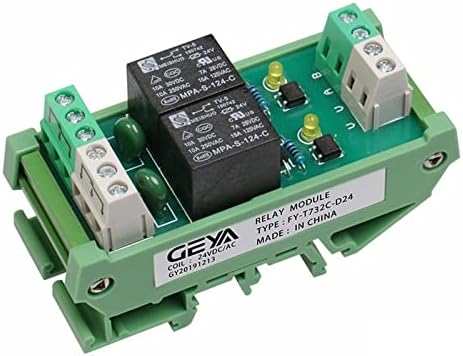 PIKIS GEYA FY-T73 2 Модул за реле за канали DIN Rail 5V 12V 24V AC230V реле за интерфејс PLC Control 1PCS