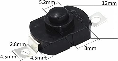 Micro Switch Xiangbinxuan Micro Switch 100pcs Префрлување на копчето за притискање 1712KD 30V 1A прекинувач за прекинувач на