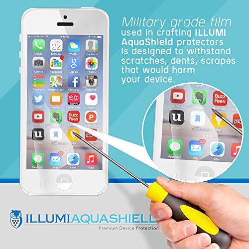 Заштитник на екранот Illumi Aquashield компатибилен со Fire HD 7 No-Bubbul High Definition Clear Flexible TPU филм