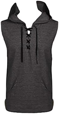 Машка салата за теретана Исечена кошула модна атлетска атлетска дуксена резервоарот врвен чипка на бодибилдинг мускулни маици