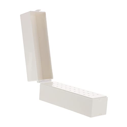 Fomiyes 30 кутија за складирање на главата за мелење акрилно куќиште акрилен дисплеј кревачи пластика до контејнери за ноктите