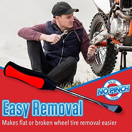 Baja No Pick Tire Iron Spoon - лажица алатка за велосипед со нечистотија, рачка за менувач на гуми за гуми и мотокрос, алатки за отстранување на гуми, алатки за отстранување на гу