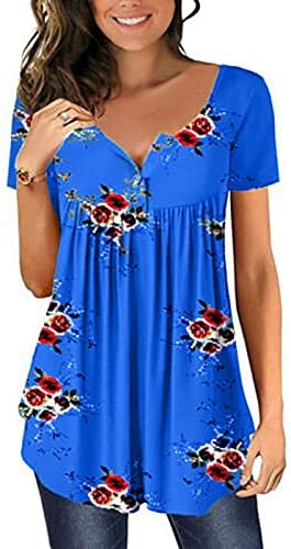 Блузи Трендовски Секојдневни Класични Блузи За Жени Графички Квадратен Врат Лабаво Вклопување Лето Долг Ракав Лесен