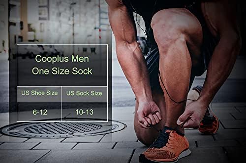 Чорапи за трчање на памук Aenlley за мажи и жени - перничени и дише чорапи за глуждот, спортски чорапи за поддршка на лак