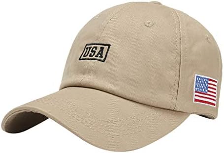 Бејзбол вез на сонцето капа хоп капа unisex рамен прилагодлив САД колк капа мажи жени бејзбол капачиња скришум визир каки