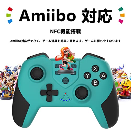Контролер на Fonlam Switch, безжичен GamePad за Nintendo Switch Lite/OLED, Amiibo Support Programable, Controller за игри Pro Контролер