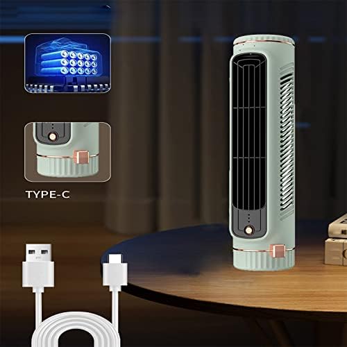 Вентилатор за ладење на кулата Byikun, преносни вентилатори за ладење на кулата, автоматски климатик со далечински управувач, USB личен мини