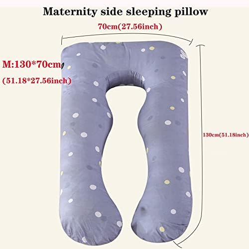 Перница за спиење на бремена жена, мултифункционална заштита од половината во форма на У-облик ， Страна за спиење памучна медицинска