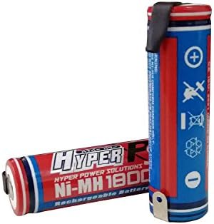 ХИПЕРПС 1.2 V 1 1800mAh Ni-MH Батерија За Полнење За Уреди Со Висок Одвод, Брзо Полнење